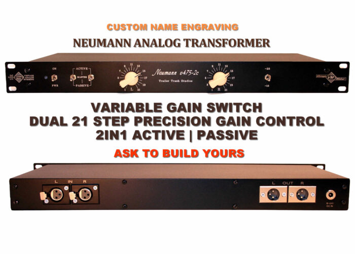 neumann rack mount transformer color amp 2×2 Rackmount Neumann v475-2c - Four (4) Transformer - Color Amp - Line Summing Amp - TRS- XLR