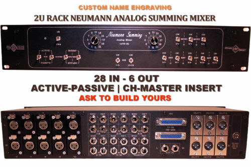 28 input 6 output custom analog studio summing mixer box