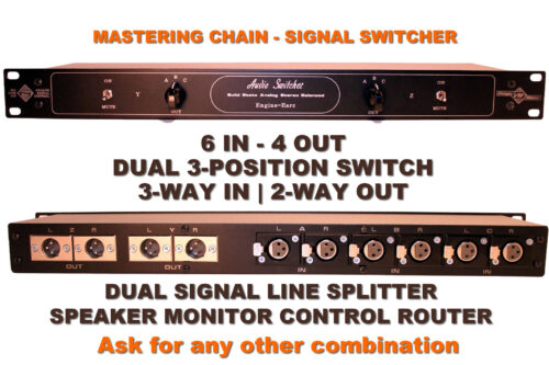3 way instrument audio line studio switch