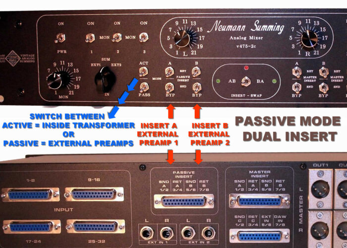 Passive mode insert Passive mode insert