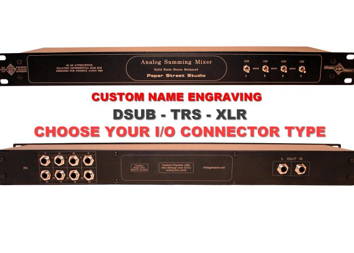 studio analog summing mixer personalization custom build studio analog summing mixer personalization custom build
