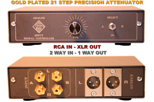 2 Way In RCA 1 Way Out XLR Analog Signal Monitor Controller