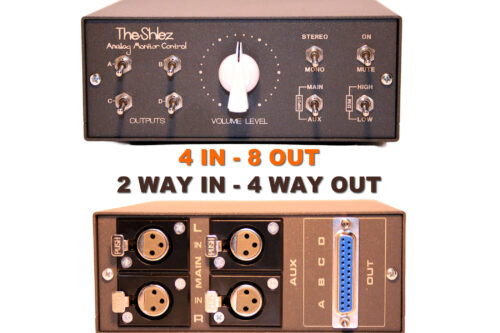 4 In - 8 Out - TRS - LittleKnob Mid - Studio Signal Switch - Monitor Speaker Controller