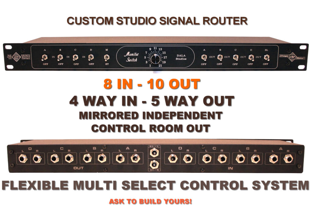 Studio Monitor Volume Controller - Audio Line Switcher 12 Studio Control Room Line Level Volume Attenuator Knob Precision Monitor Controller TRS Balanced