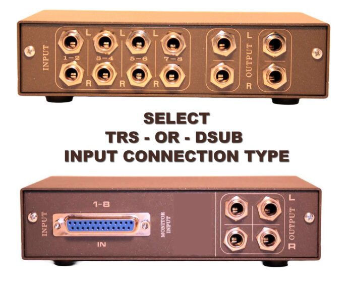 select trs or dsub balanced connection type select trs or dsub balanced connection type