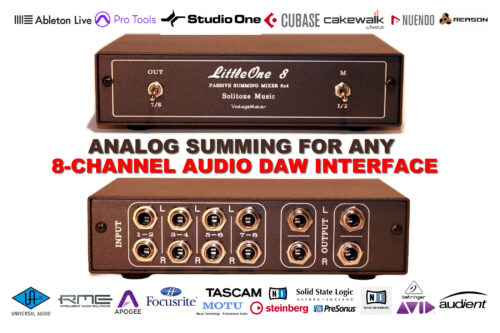 Analog Summing Mixer Solution for Any 8 Channel Audio Interface 8x4 Analog Summing Mixer for Any 8-Channel DAW Audio Interface – TRS I/O – Universal Interface Compatibility