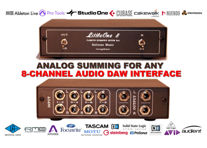 Analog Summing Mixer Solution for Any 8 Channel Audio Interface 8x4 Analog Summing Mixer for Any 8-Channel DAW Audio Interface – TRS I/O – Universal Interface Compatibility