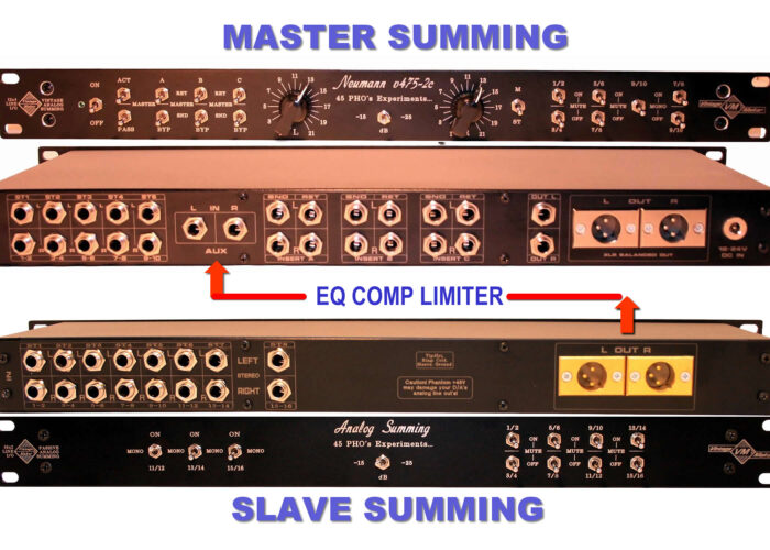 master sum slave summing mixer aux master sum slave summing mixer aux