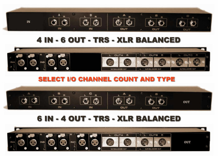 4x6 or 6x4 TRS XLR speaker studio monitor controller (1) 4x6 or 6x4 TRS XLR speaker studio monitor controller (1)