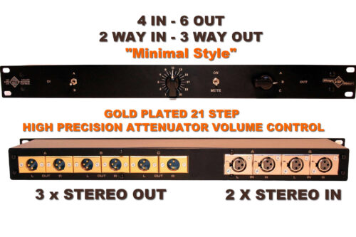 2 way in 3 way out studio monitor control