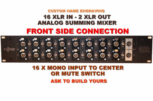 front side analog summing mixer