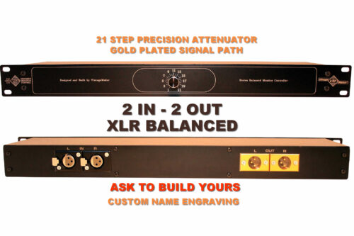 rackmount 2 in 2 out XLR Studio Monitor Controller