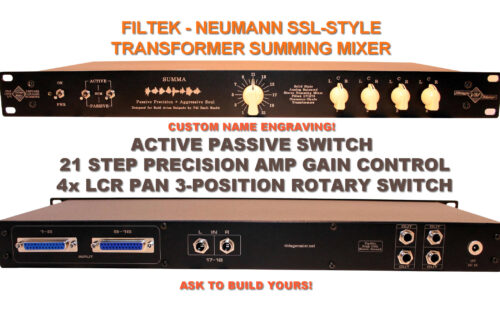 18 channel ssl style studio summing mixer filtek