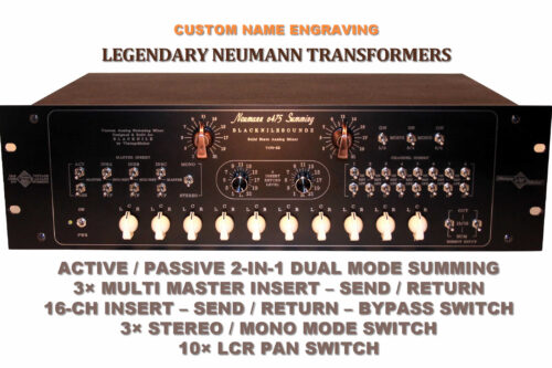 3U LCR Pan knob Neumann Studio summing mixer Neumann 2B – 16×8 Analog Summing Mixer, LCR Pan, Inserts, 3U Rack