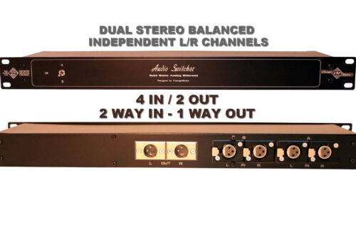 2-Way In - 1 Way Out XLR Selector Studio Switchh