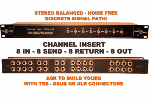 8 channel studio insert return box Channel Insert Studio Switch