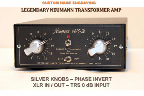 4 x 2 Desktop Color Transformer Amp – Neumann V475-2C – XLR/TRS In, XLR Out
