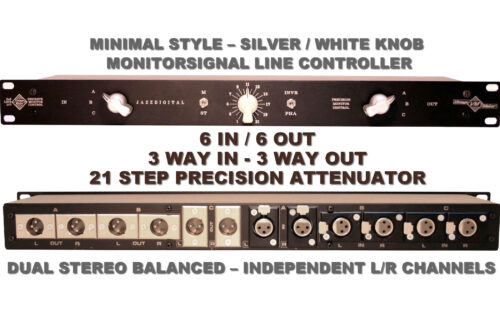 6×6 XLR Monitor Controller – Minimal Style with Phase Invert + Mono