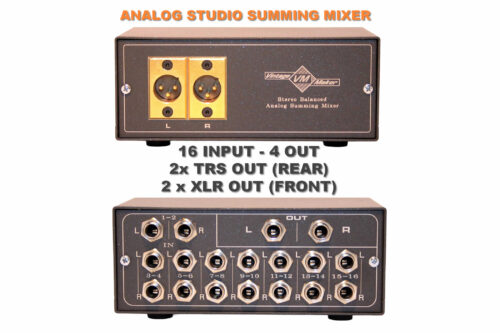 front xlr summing mixer
