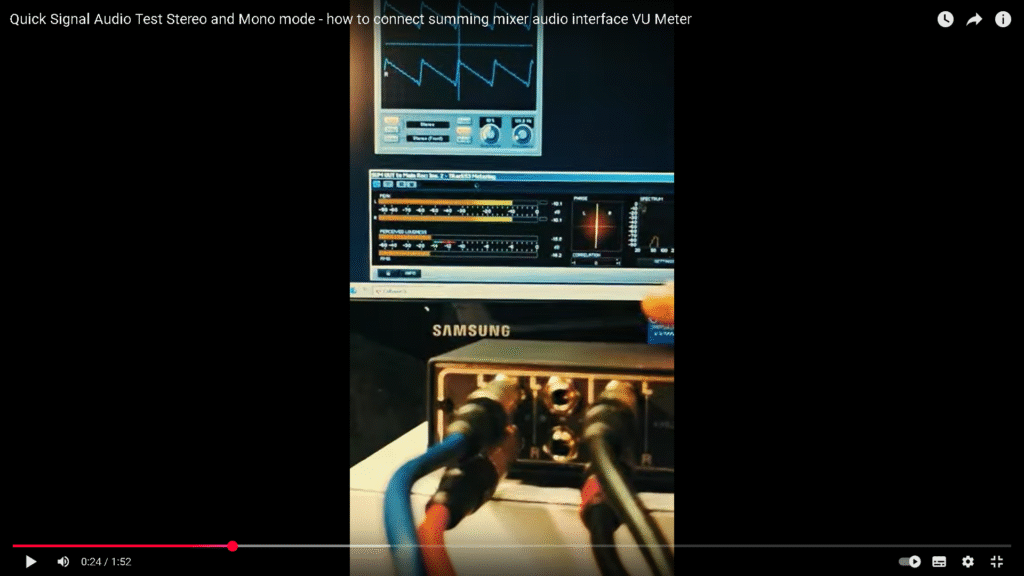 Summing Mixer Speaker Controller Analog Studio FAQ 6 mono switch test
