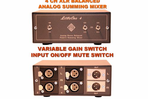 xlr summing mute switch 4 Ch Input Summing Mixer