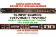 Build Your Custom Studio 16 ch DIY build yourself your summing mixer