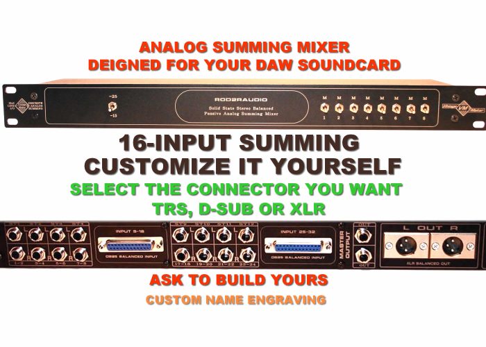 16 ch DIY build yourself your summing mixer Build Your Custom Studio 16 ch DIY build yourself your summing mixer