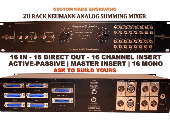 16 channel studio mixer Luke Studio italy