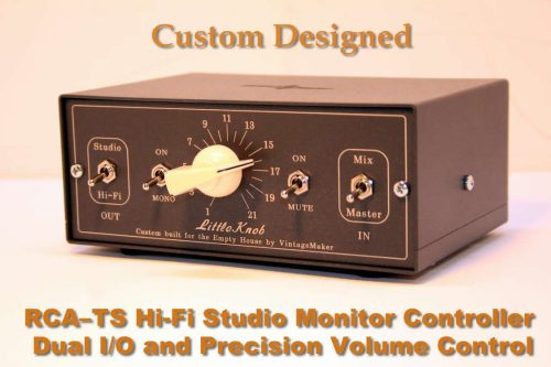 2 way Hi Fi Studio Monitor Controller – 4 In 4 Out – RCA TS – Mute Mono