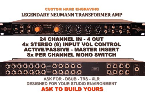 24 input neumann studio mixer with input vol control