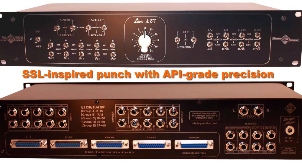 Lawo summing mixer SSL inspired punch with API grade precision