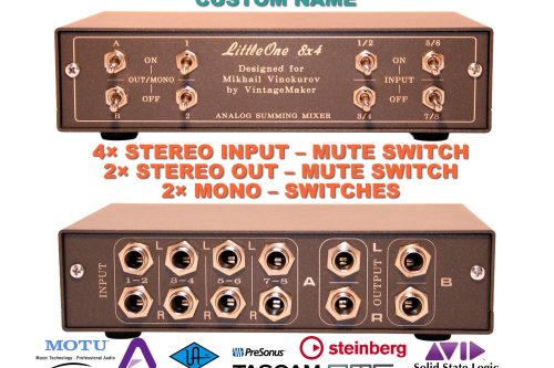 input mute studio summing mixer 8-Channel DAW Synth Audio Summing Mixer