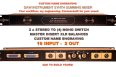1U Passive Summing Mixer – 16-Input D-Sub – Optimized for A-Designs Pacifica & Tegeler Creme 16 ch studio synth daw passive summing mixer
