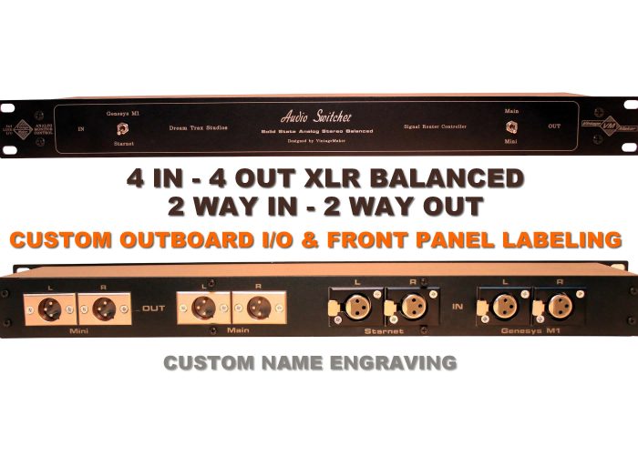 2 way in 2 way out studio switch for StarNet 2-Way In / 2-Way Out XLR Switchstudio switch for StarNet