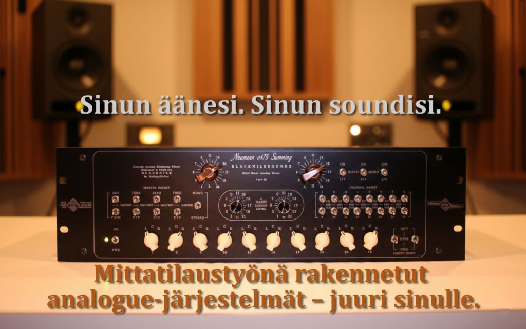 Analog summingmikser for hybridstudio – summering og monitorkontroller 1 En skreddersydd VintageMaker analog summing-mikser med vintage-knotter