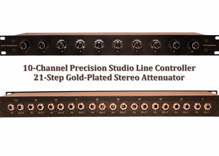 10-Channel Precision Attenuator Studio Line Signal - Volume Control for Neve 5059 Summing