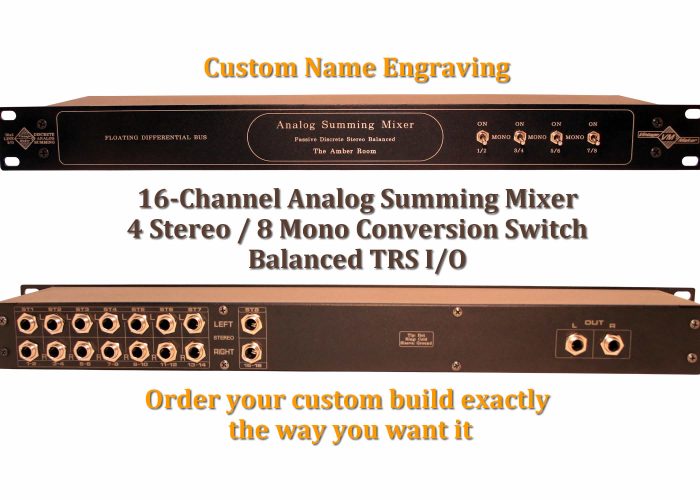 16 channel passive summing mixer