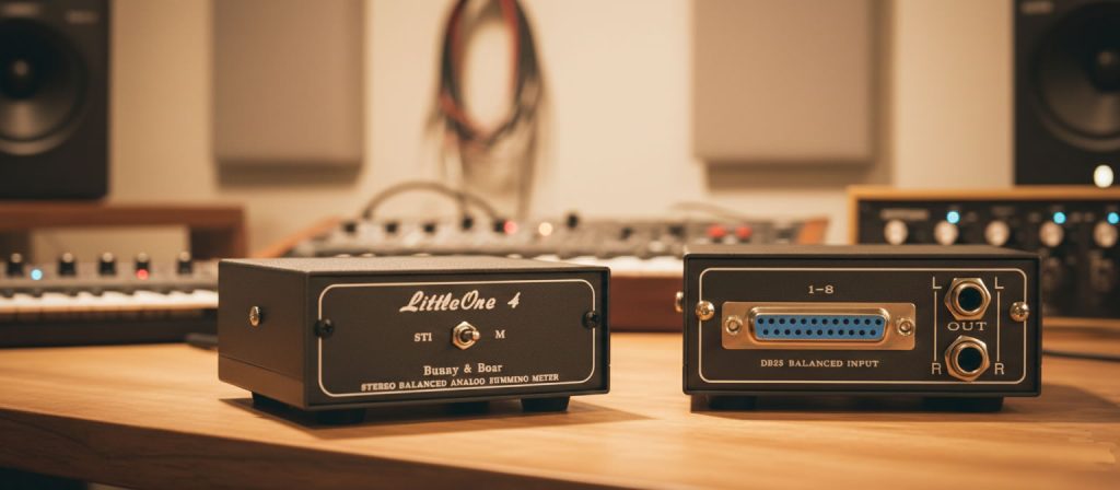 4 - 8 Input Desktop Mini Studio Summing Mixers 2 Hand-built 4-8-channel desktop passive summing mixer with balanced internal wiring for professional studio recording.