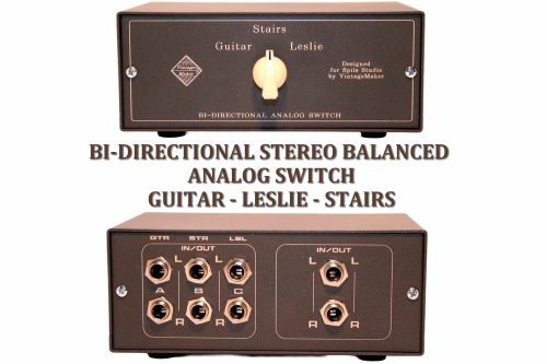 bi directional stereo balanced analog studio Guitar Leslie Switch