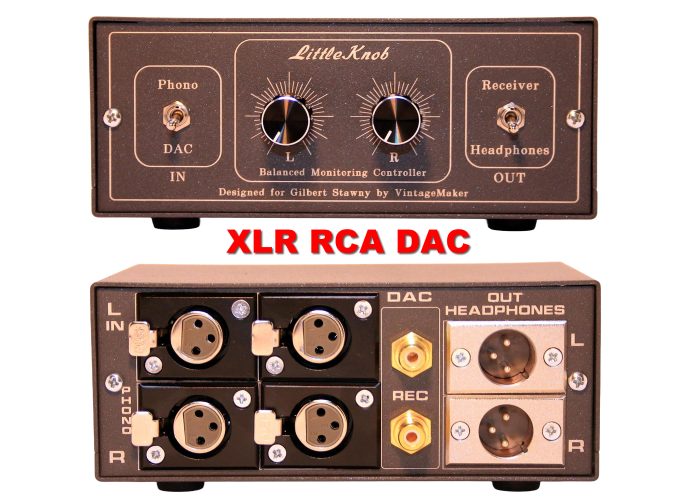 desktop DAC Headphone Rec RCA XLR Controller
