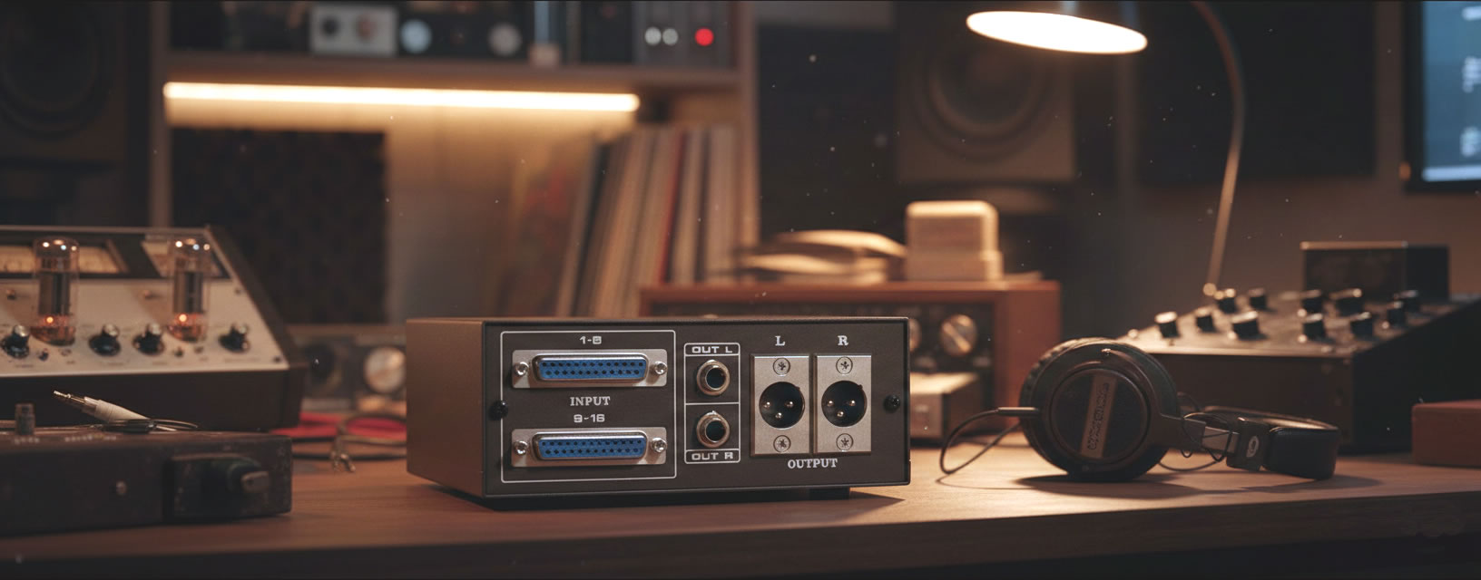 dsub trs xlr desktop summing mixer