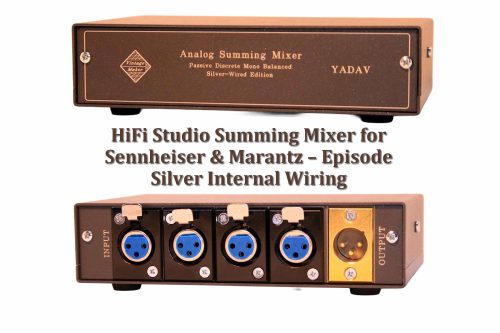 4 In 1 Out XLR Mono HiFi Studio Summing Mixer – for Sennheiser EM, Marantz & Episode