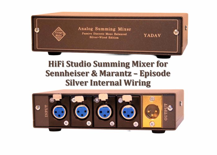 4 In 1 Out XLR Mono HiFi Studio Summing Mixer – for Sennheiser EM, Marantz & Episode