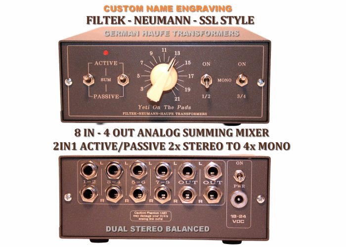 neumann ssl audio transformer desktop summing mixer