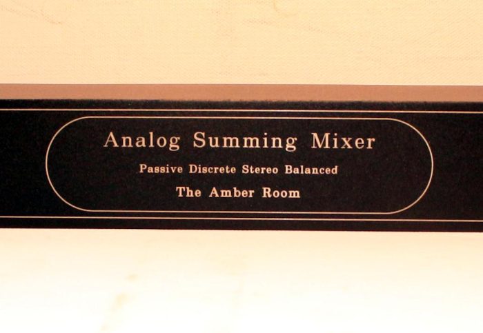 the amber room summing box the amber room summing box