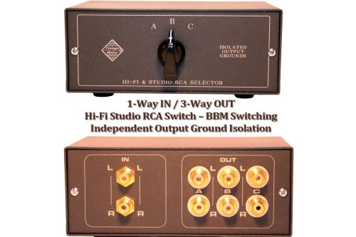 1 in 3 out Hi Fi Studio RCA Switch – BBM Switching