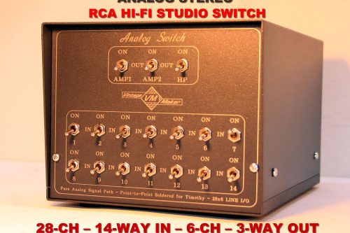 28 CH – 14 WAY IN – 6 CH – 3 WAY OUT RCA Switcher