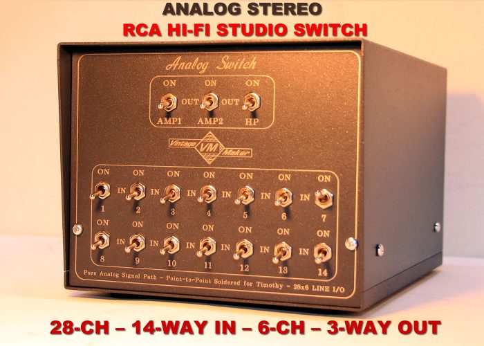 28 CH – 14 WAY IN – 6 CH – 3 WAY OUT RCA Switcher