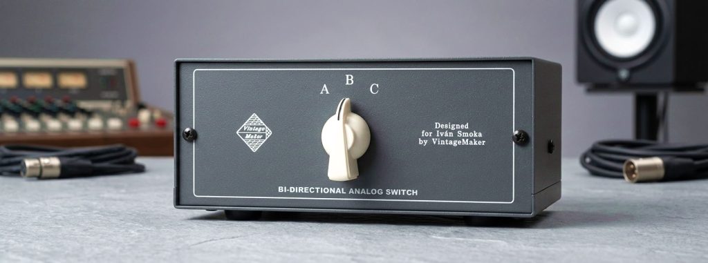 Desktop Portable Studio Line Switch Analog Speaker Instrument Line Select Control Switcher Box 2 Desktop Analog Studio Switch