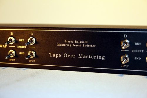 Audio Studio Mastering Insert Bypass 14 Custom name engraving Tape Over Mastering – VintageMaker 1U rack
